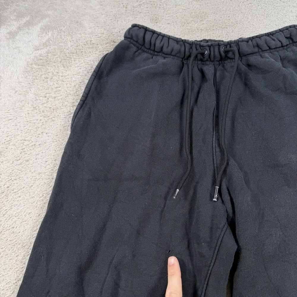 Air Jordan Joggers Mens Small Black Fleece Drawstring Gym Active Sweatpants
